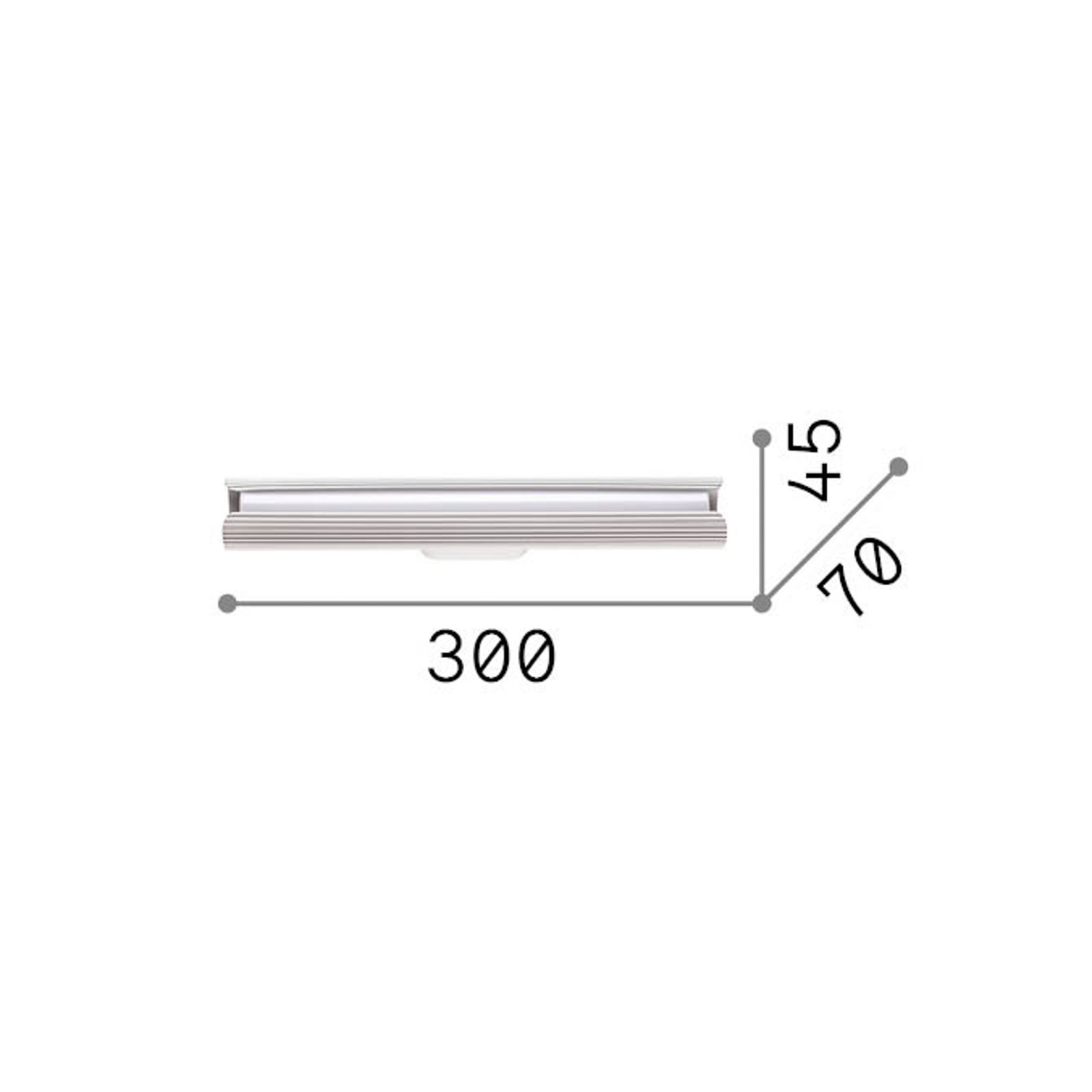 IDEAL LUX LED-stenna svetilka Dorica, medenina, višina 30 cm, kovina IDEAL LUX LED-stenna svetilka Dorica, medenina, višina 30 cm, kovina