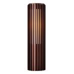 Matrix outdoor pillar light, dark brass