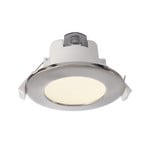 LED lae sisseehitatud valgusti Acrux, Ø 10 cm, hõbedane matt, CCT