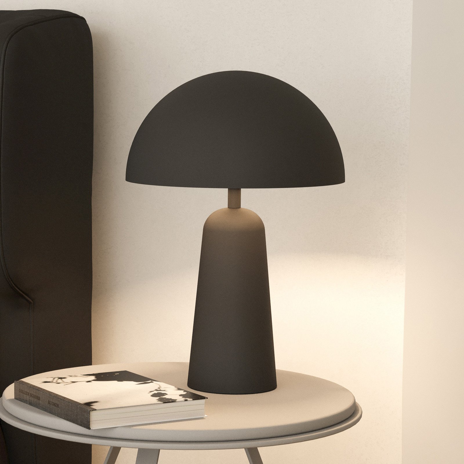 EGLO Aranzola lampă de masă radiantă în jos neagră - Camera de zi / sufragerie - Modern - negru - Metal