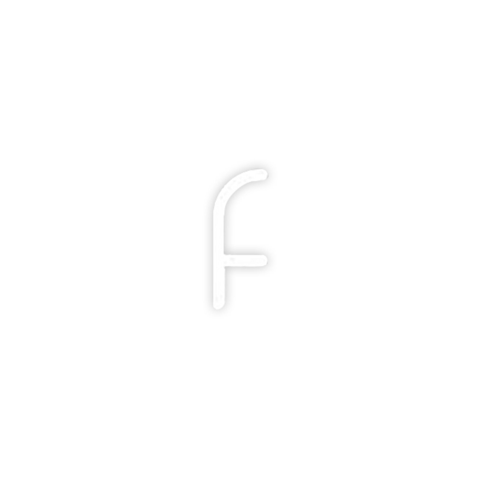 Artemide Alfabeto de Luz letra minúscula de parede f