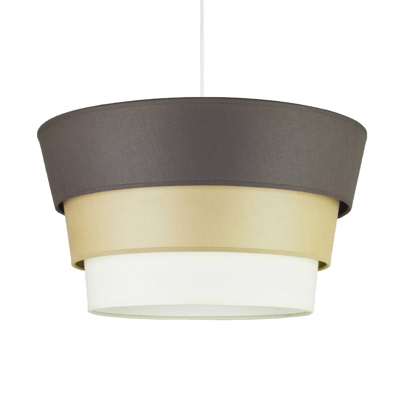 Piramida hanging light anthracite/cappuccino/white