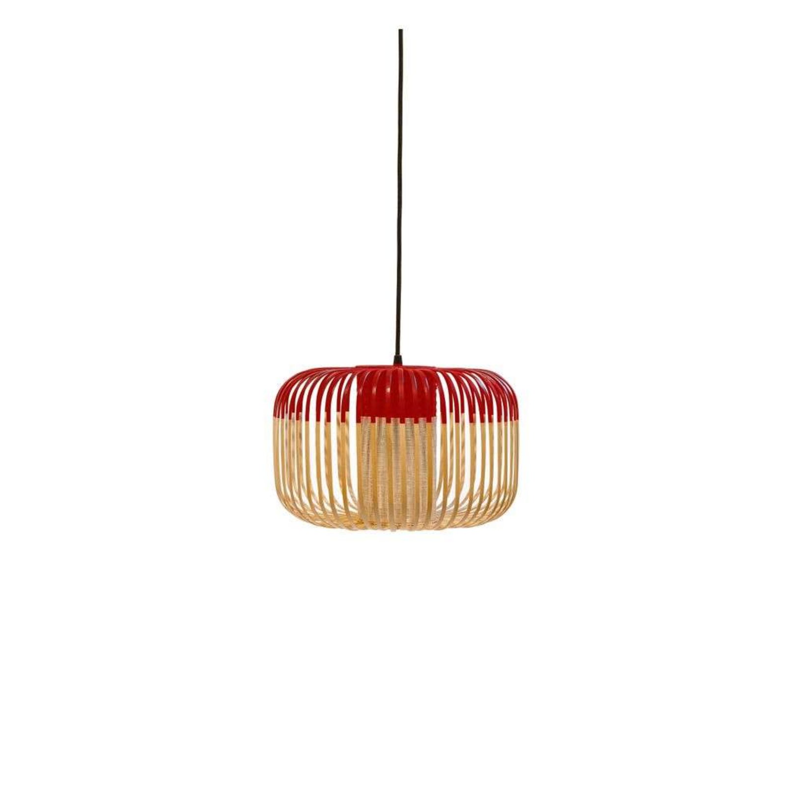 Bamboo Lámpara Colgante S Red - Forestier