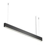 Lampă suspendată LED Maytoni Basis, negru, CCT, lungime 112,5 cm
