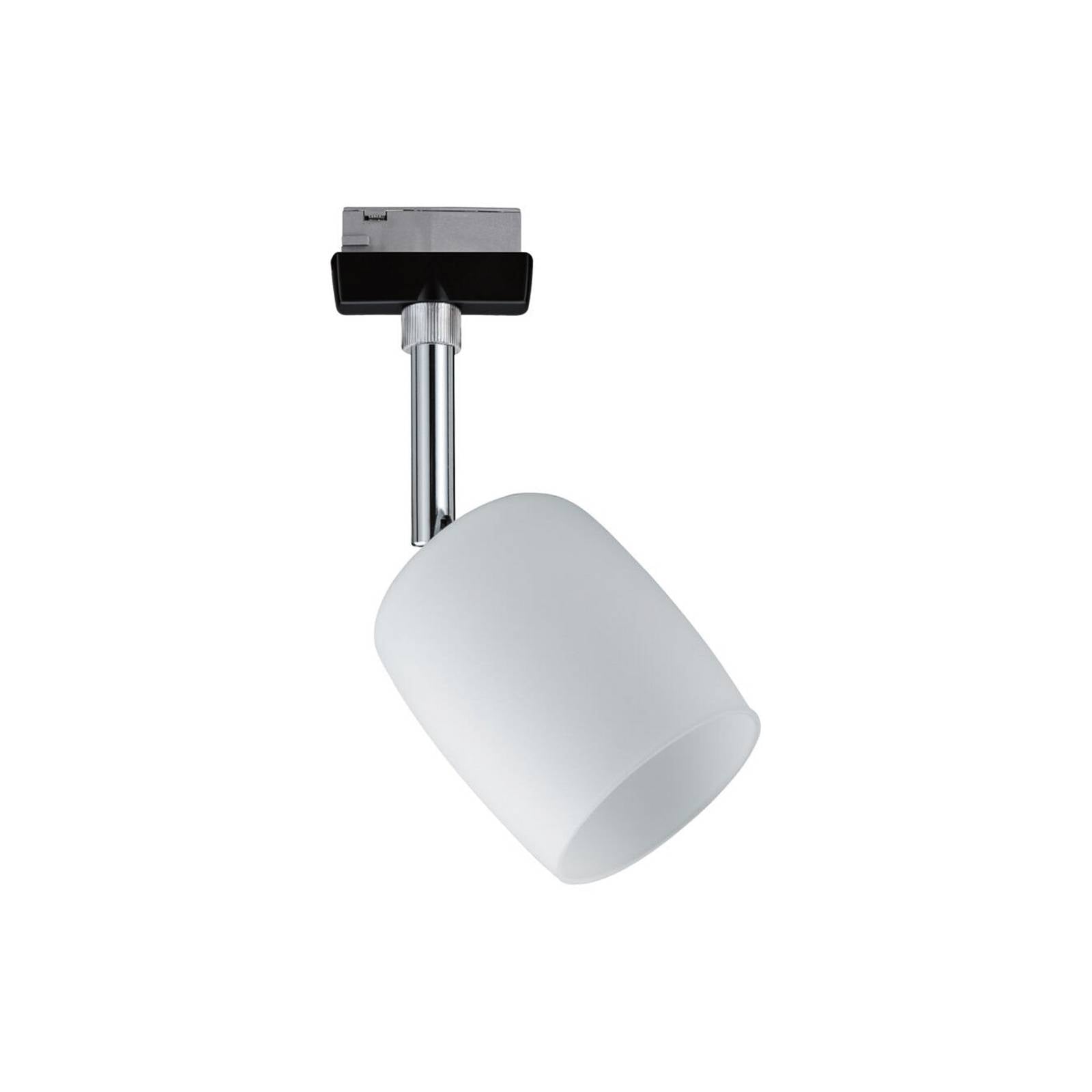Paulmann URail Blossom spot black, satin glass - Tracking Light - dimmable - Modern