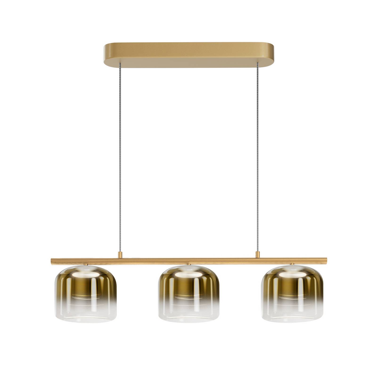 Maytoni LED-Hängeleuchte Spirito, 3-flammig, goldfarben, dim