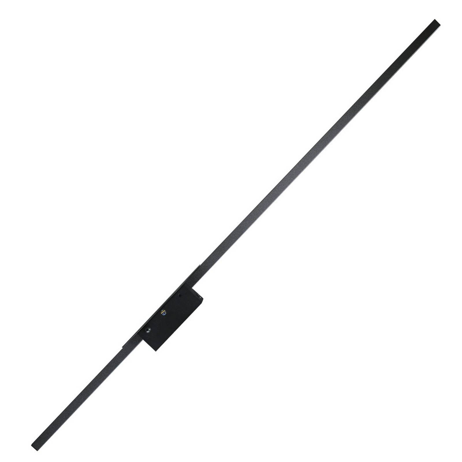 Kinkiet LED Java II, czarny, wysokość 93 cm, metal