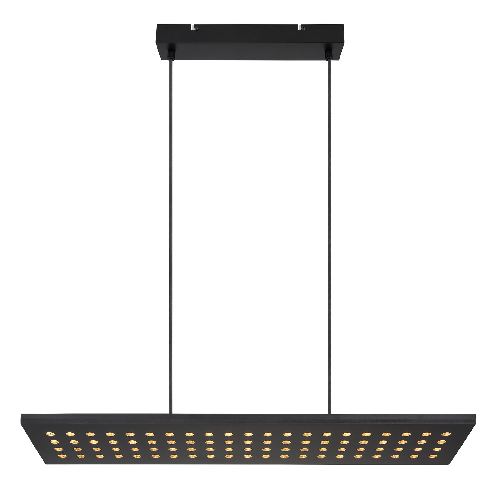 LED hanglamp Dolores, mat zwart/zwart