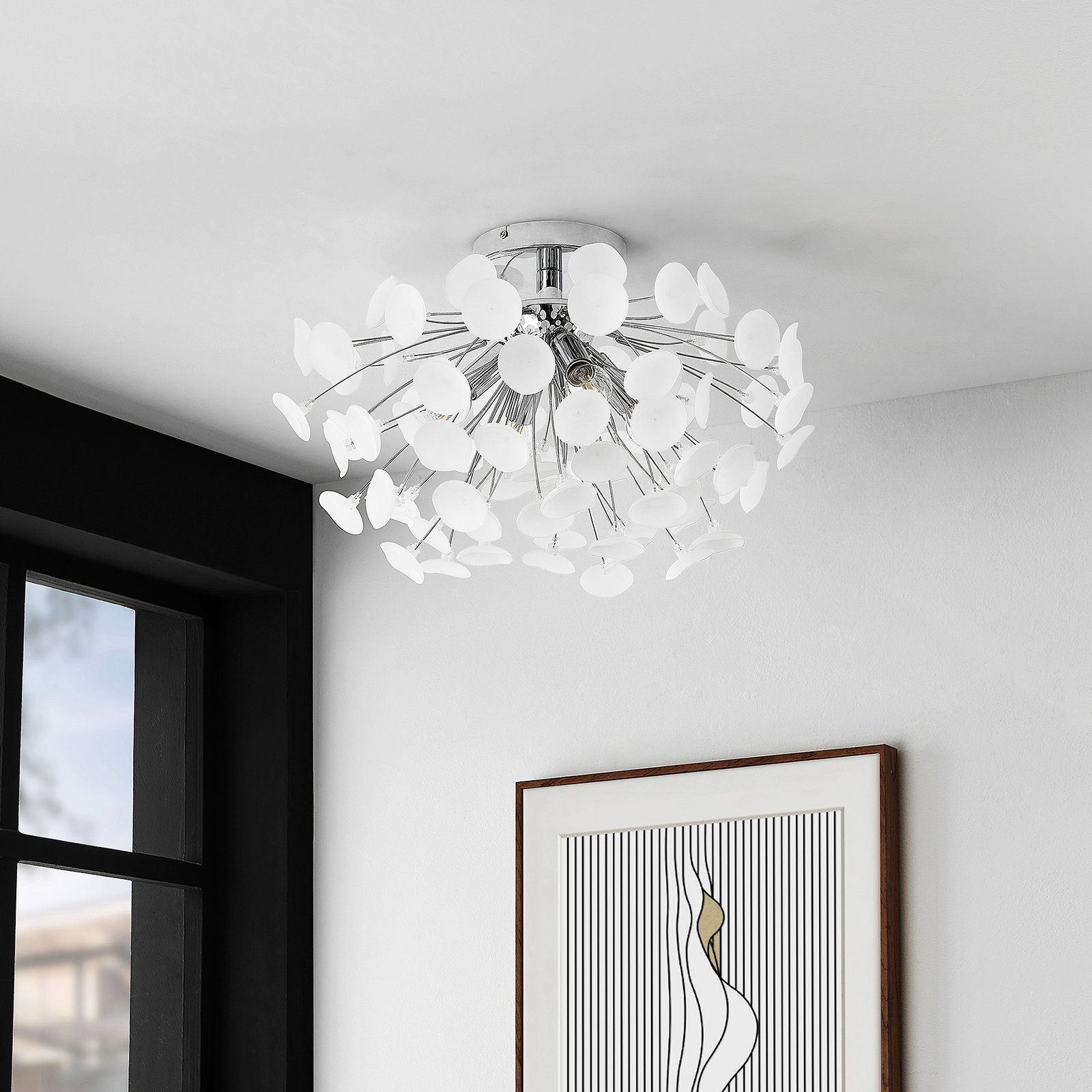Yurina Stropní Lampa Chrome - Lindby