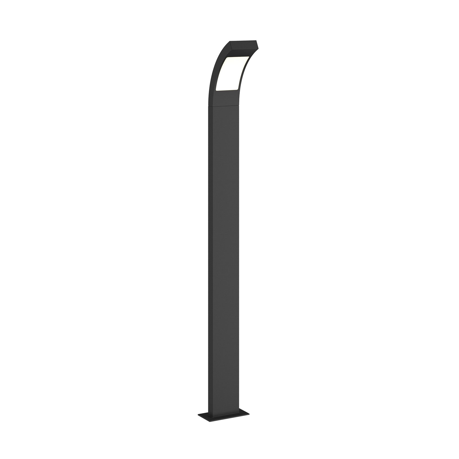 Juvia - lampioncino a LED alluminio grigio grafite