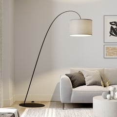 Kaarlamp Alice tekstiilvarjuga, hall