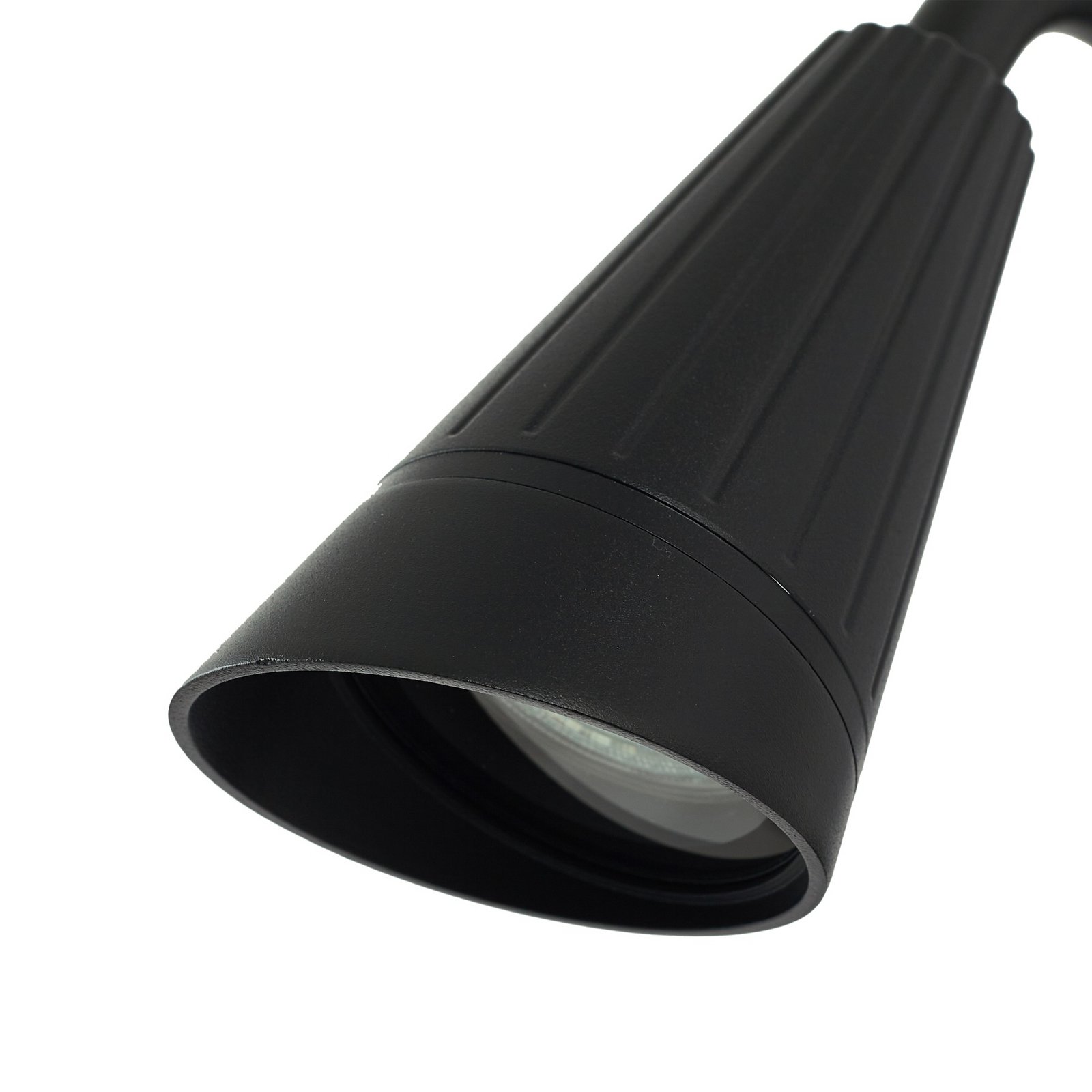 Applique da esterno Sorvete, altezza 33 cm, nera, metallo - Lindby