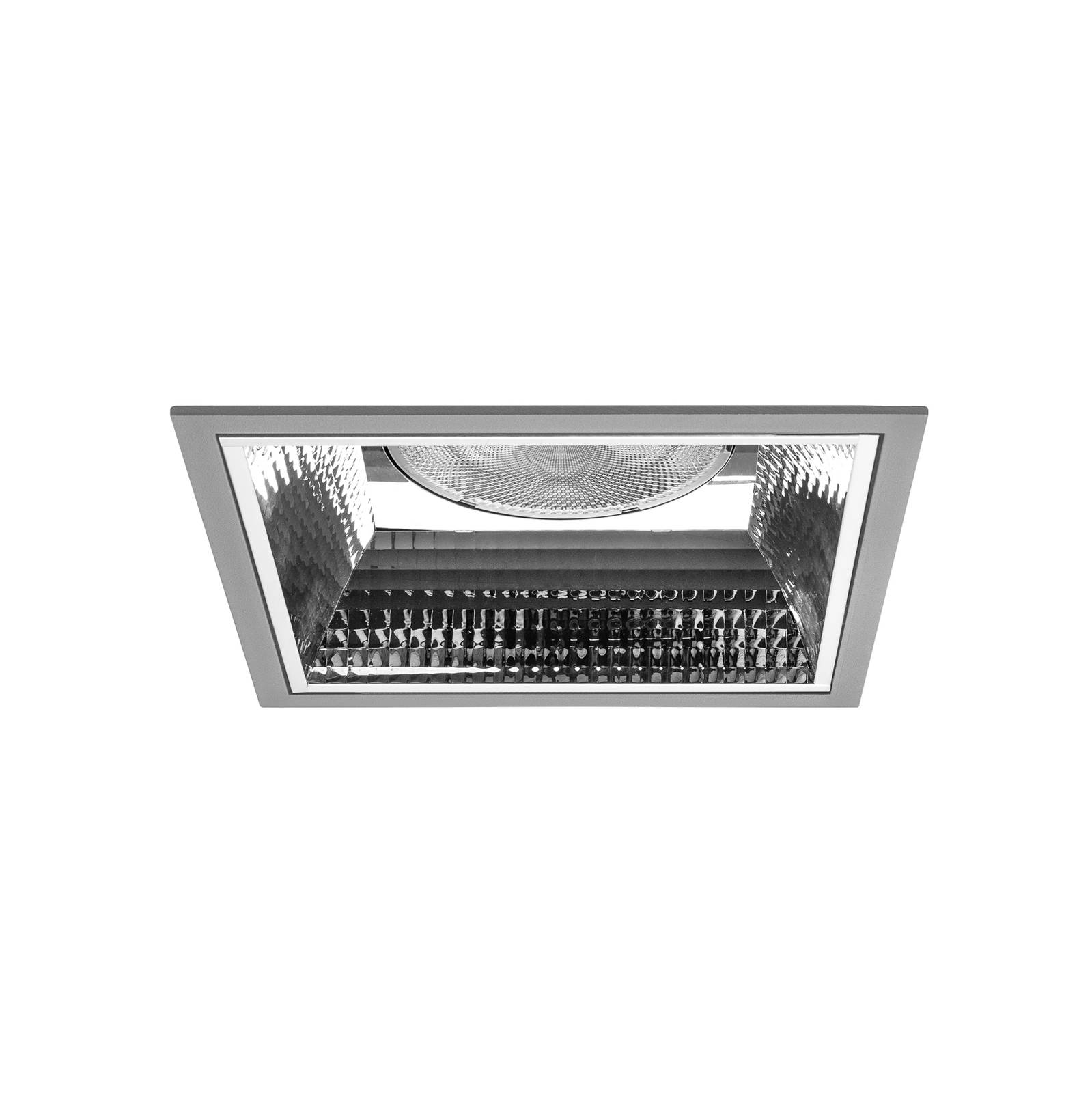 BRUMBERG Apollo Maxi Downlight voor woonkamer / eettafel - modern - alu / grijs / zink - Aluminium - lamp - inbouwspot plafond