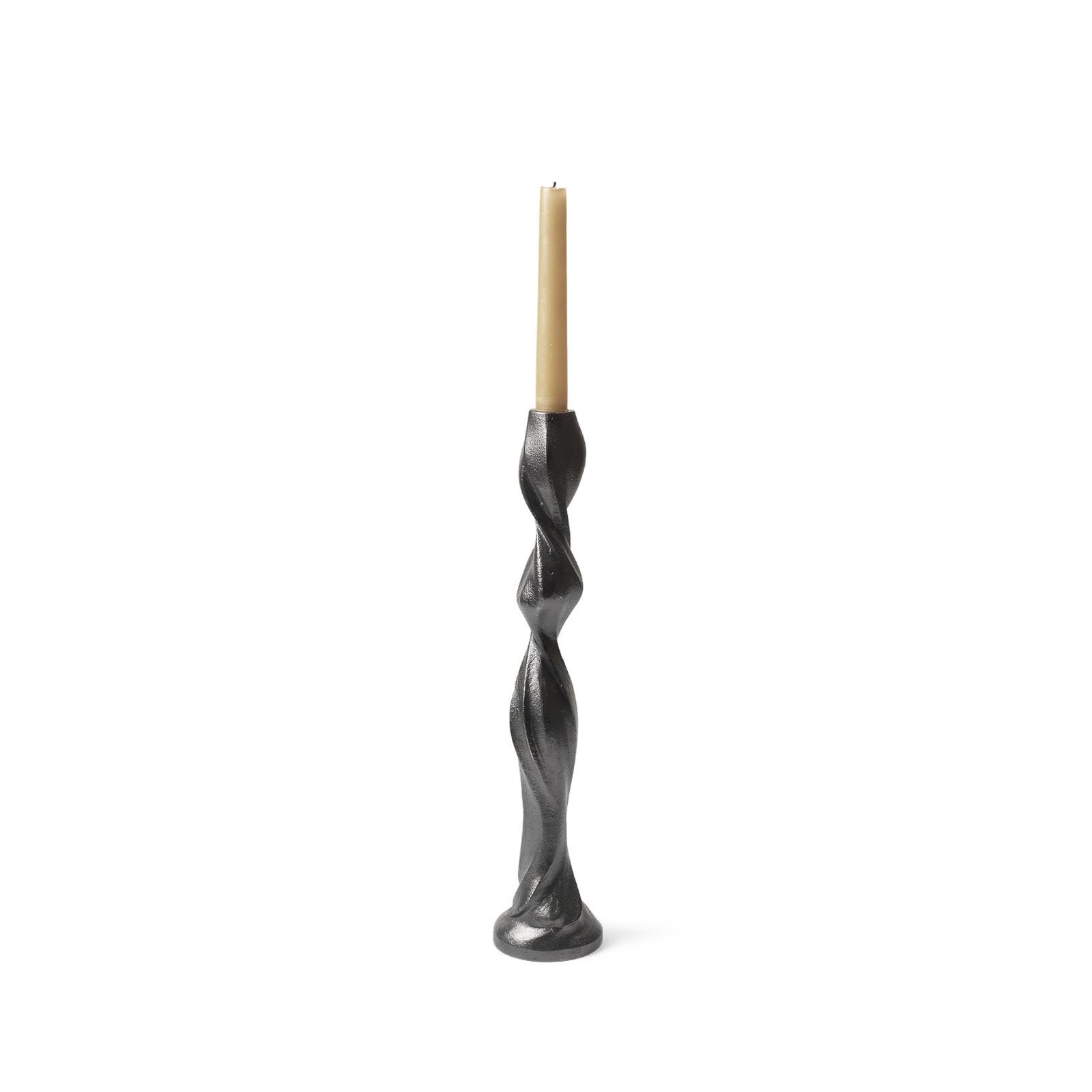 ferm LIVING Gale ljusstake, svart, 37,5 cm, aluminium