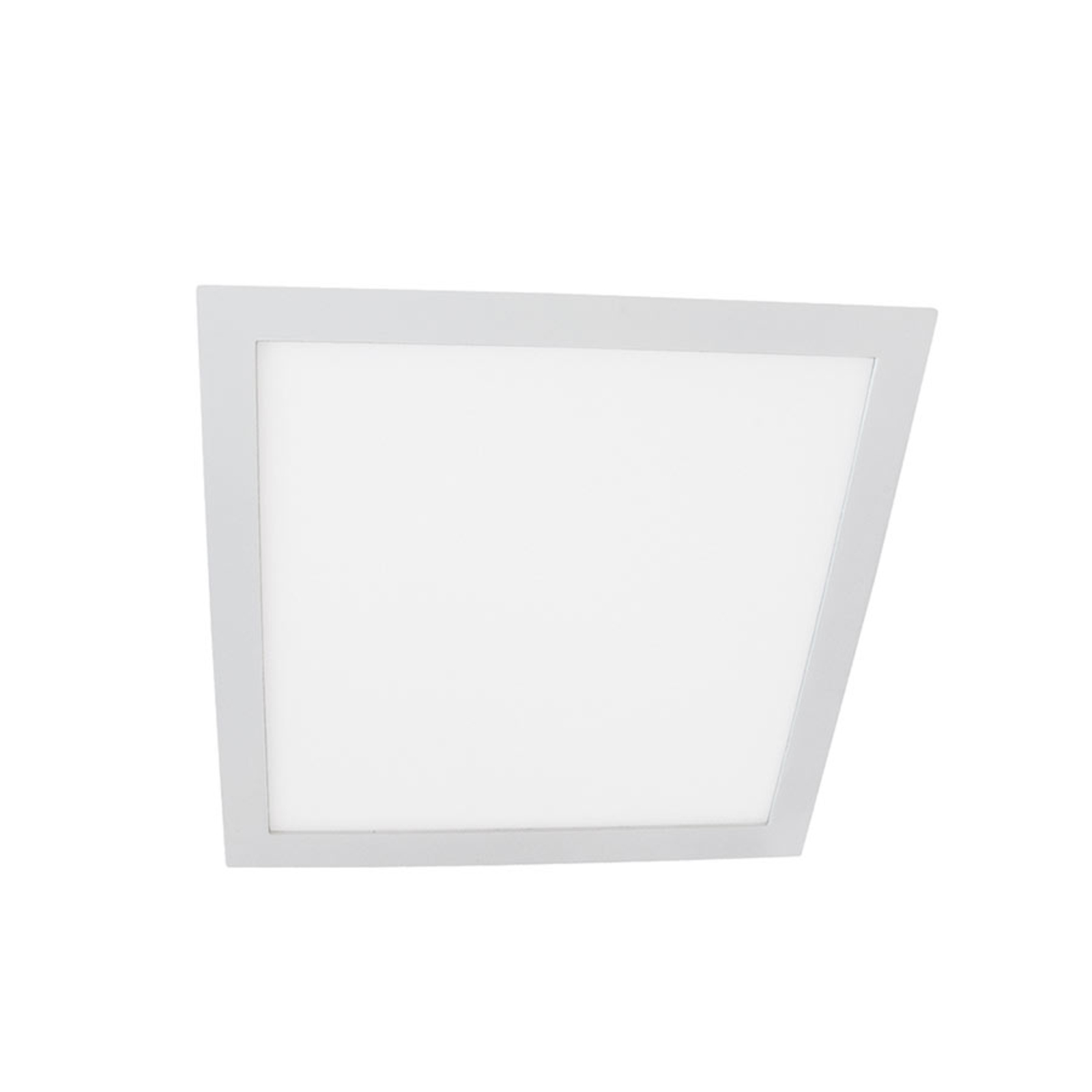 Molto Luce Moon Square LED downlight 6 W, 4,000 K, for Hallway, aluminium, 6 W, energy efficiency: A+, L: 11 cm, W: 11 cm, H: 1.6 cm