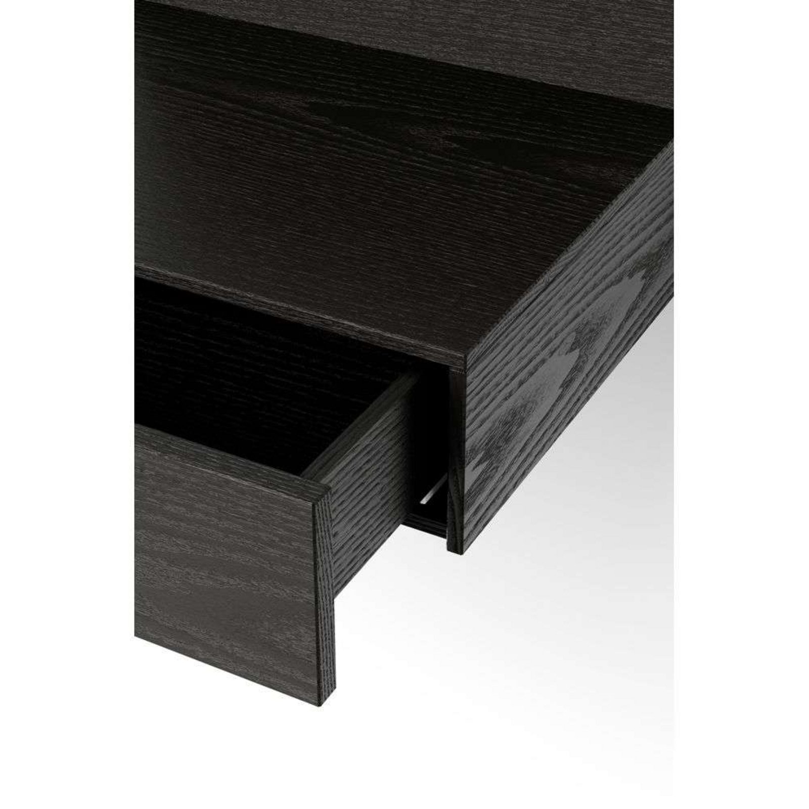 Tana Wall Mounted Nightstand Black/Stained Oak - New Works