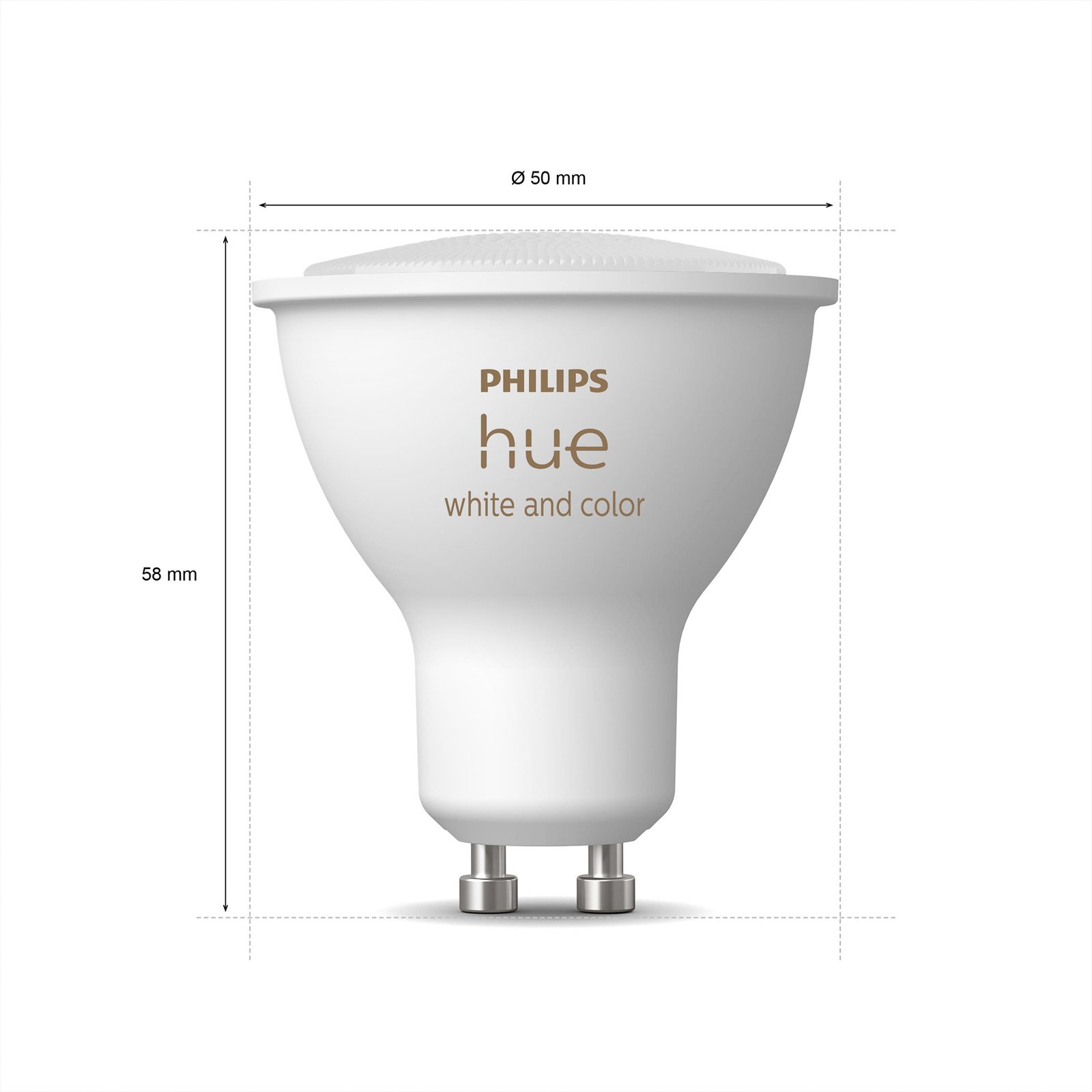 Philips Hue White & Color Ambiance 4,3W GU10 2-er