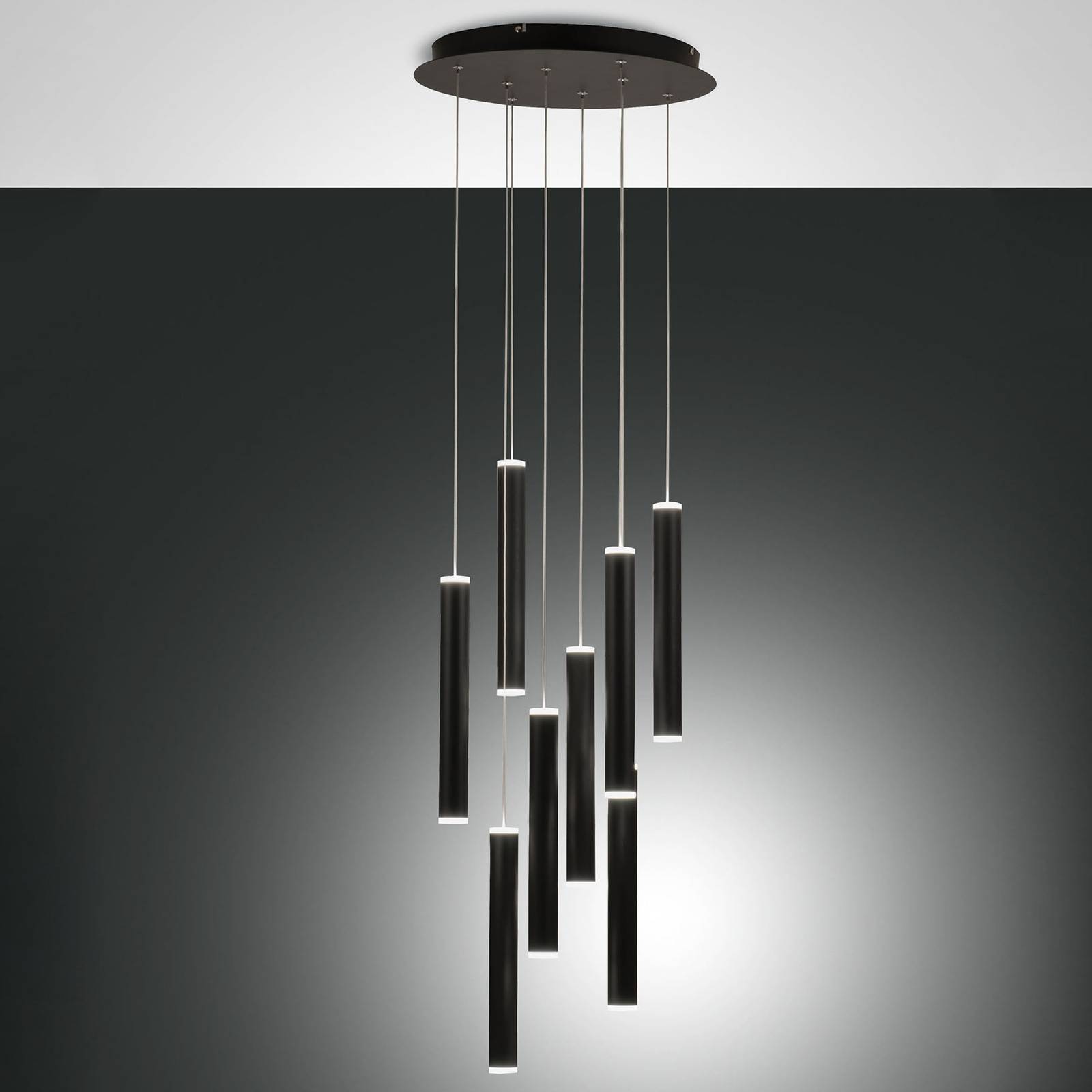 LED-Hängeleuchte Prado, dimmbar, schwarz