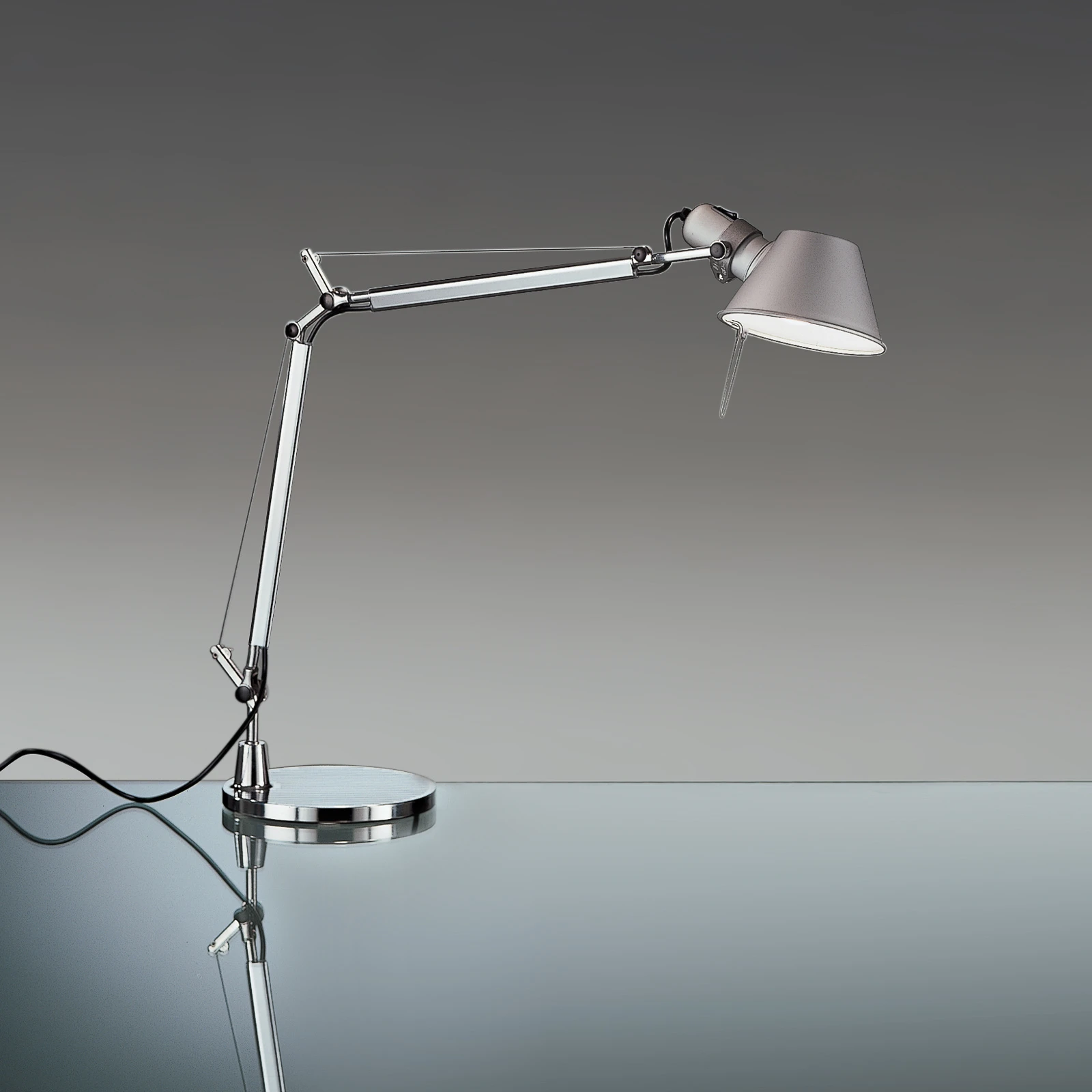 Artemide - Michele De Lucchi, Giancarlo Fassina - Desk lamp - Tolomeo Mini Table - Aluminum