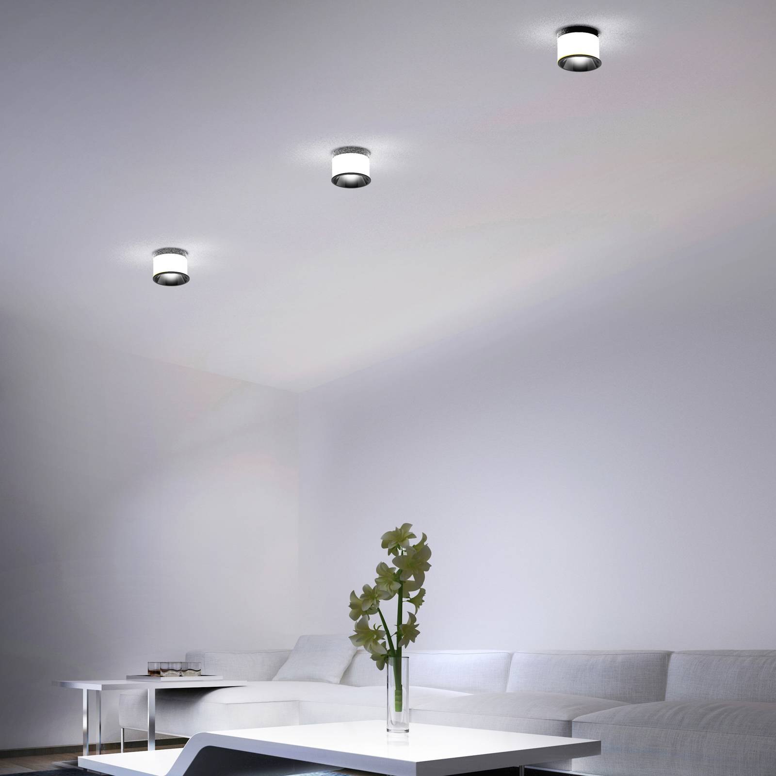 Molto Luce Dark Night 840 Casambi vit/silver