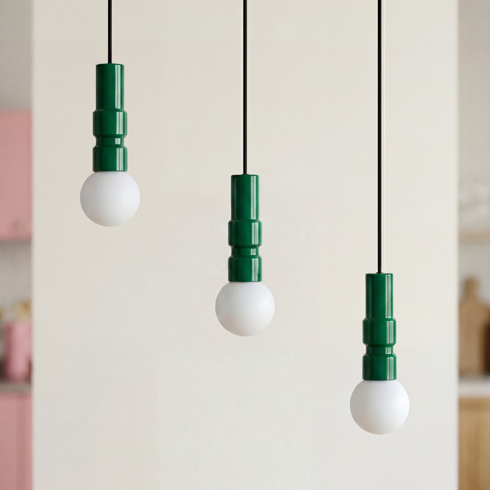 OSRAM hengelampe Decor Bolty, grønn, lengde 66 cm, 3 lyskilder OSRAM hengelampe Decor Bolty, grønn, lengde 66 cm, 3 lyskilder