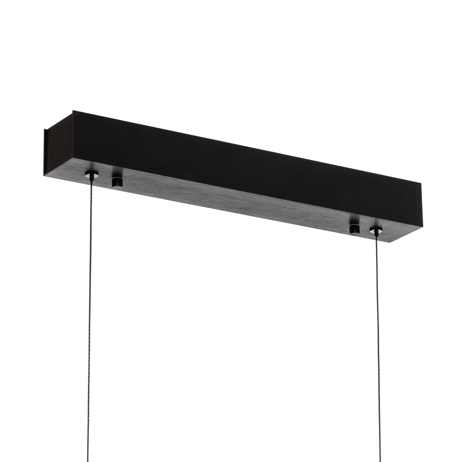 Quitani Elis LED hanging light oak/black 118 cm