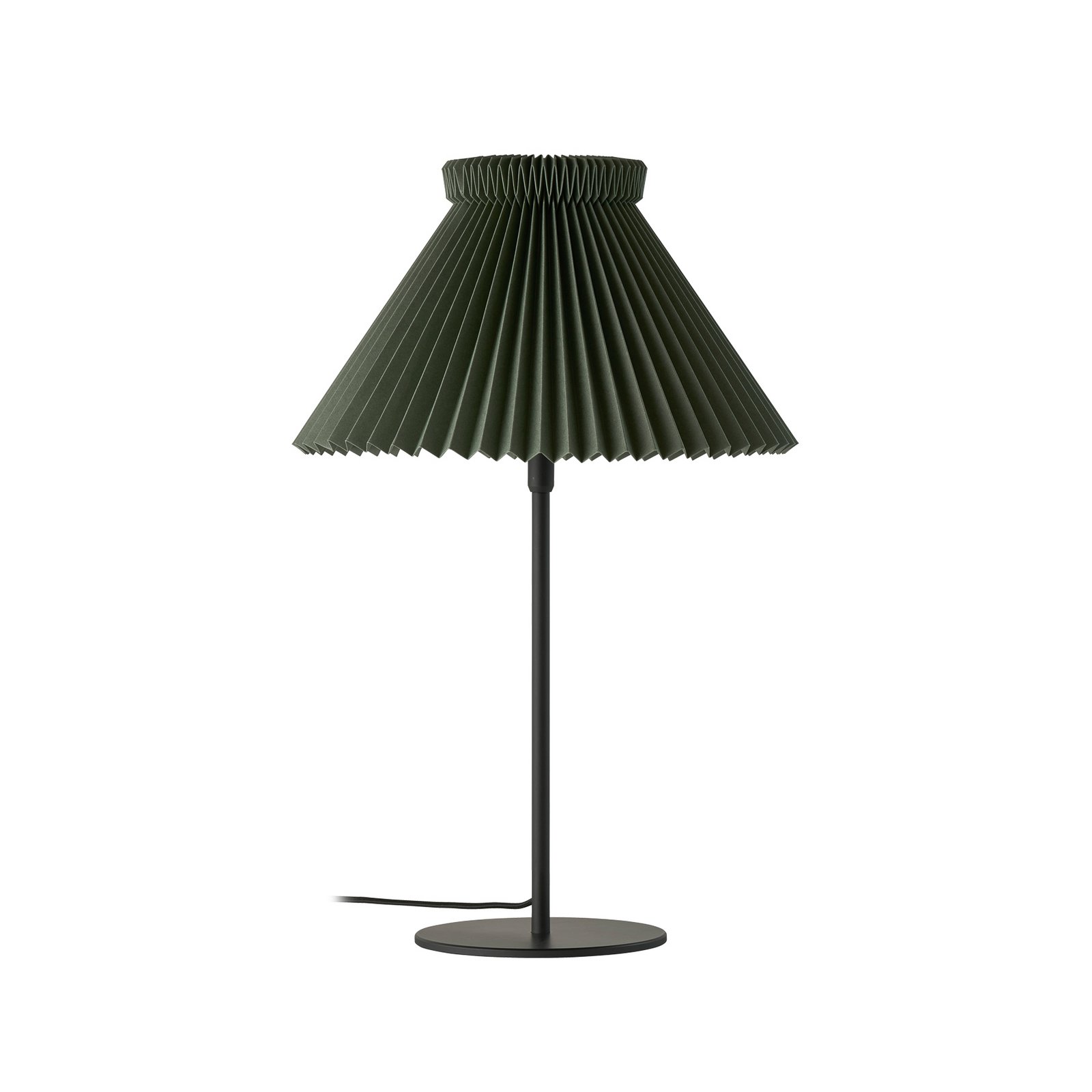 LE KLINT Tischleuchte LK 334, moosgrün, Papier, Höhe 50 cm