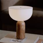Nauji darbai "Kizu" įkraunama stalinė lempa "Breccia Pernice