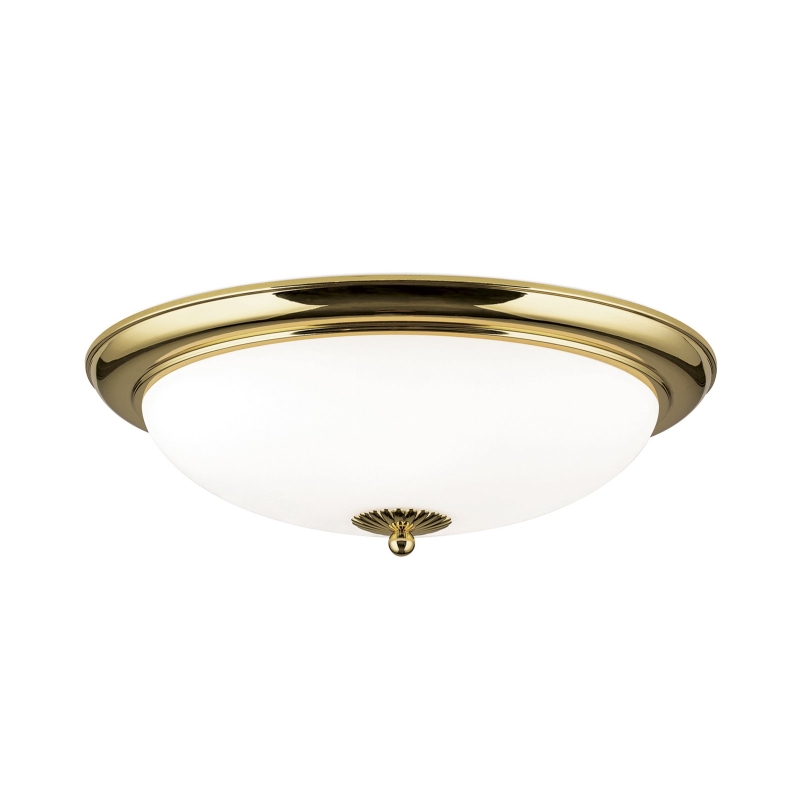 Empire ceiling light, Ø 48 cm, gold, frosted opal glass