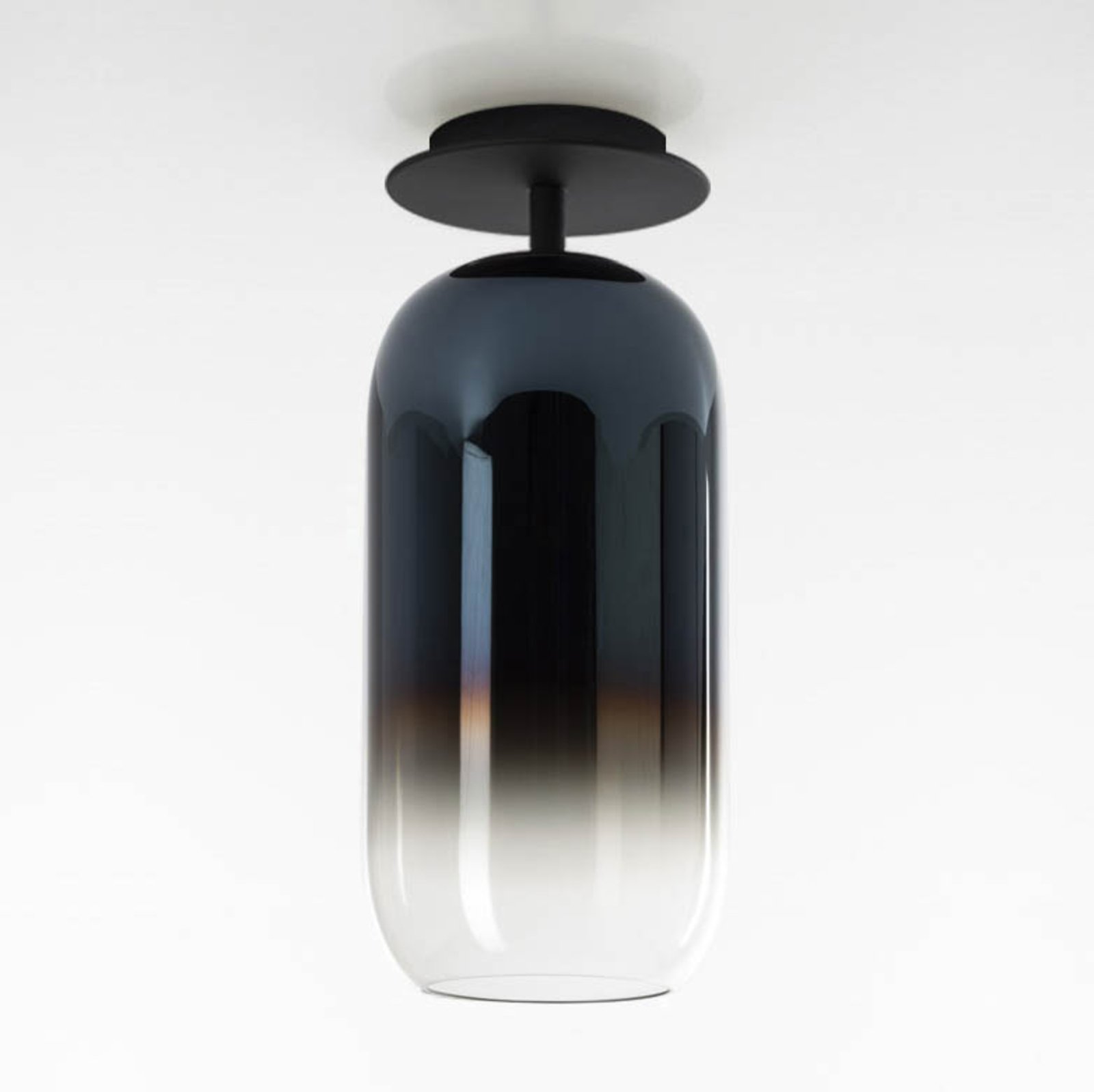 Artemide Gople ceiling lamp with glass shade