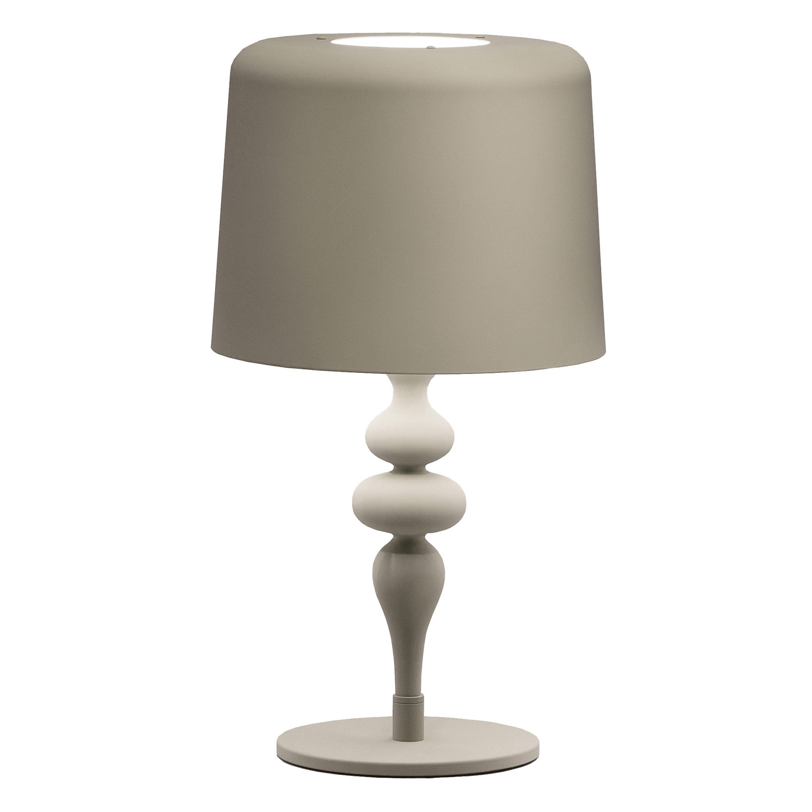 Eva TL1 M bordlampe, højde 53 cm, betongrå