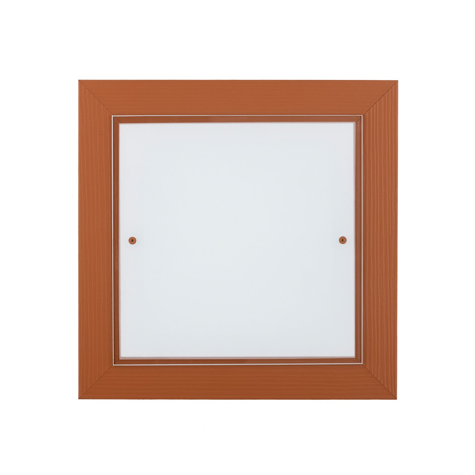 Tally ceiling light, width 32 cm, terracotta, wood, E27