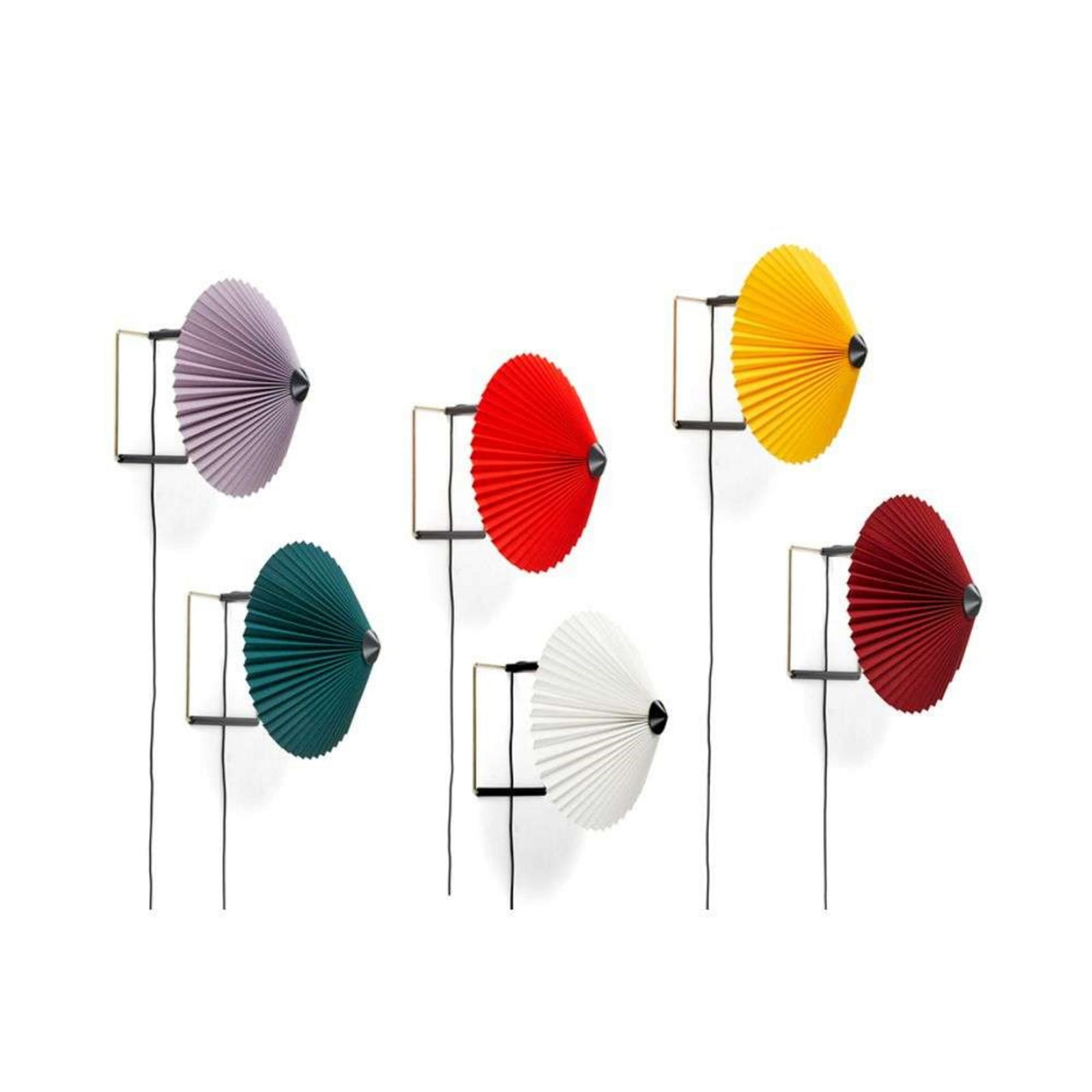 Matin 300 Wandleuchte Oxide Red HAY - Wohnzimmer - Metall