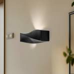 Turn wall light, ceramics, up/down, black