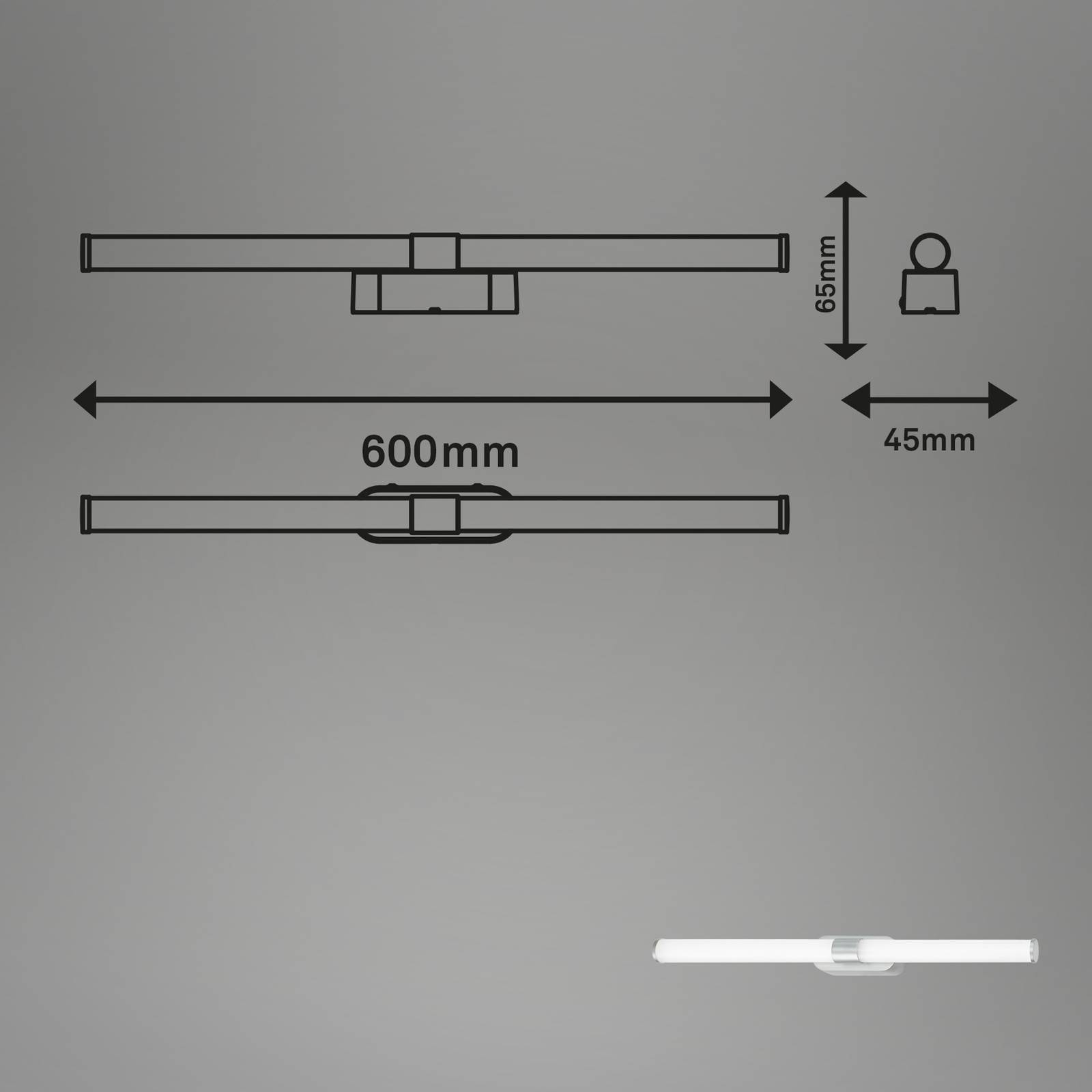 LED-Spiegelleuchte 2117014 mit IP44, 4.000 K günstig online kaufen