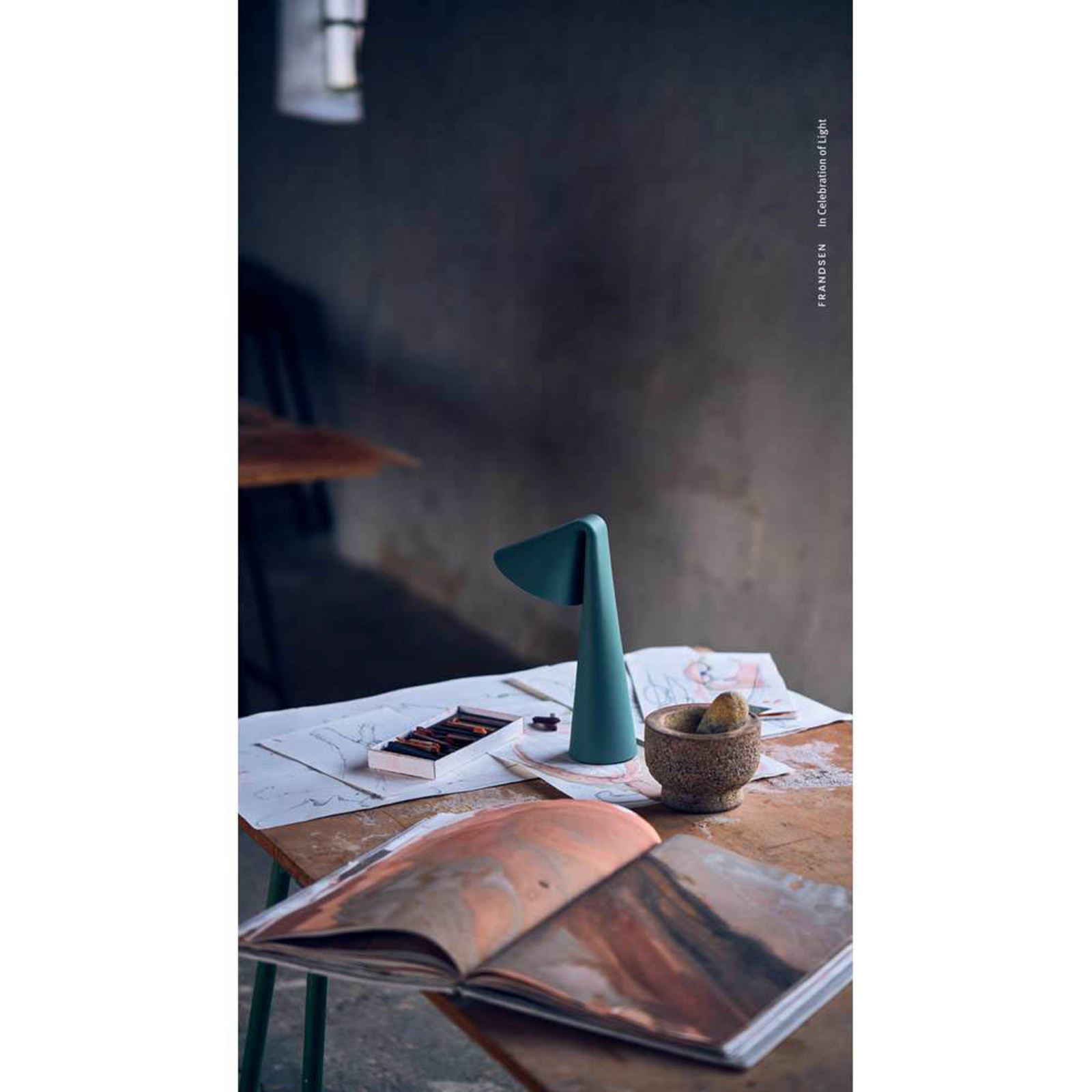 Ami Portable Table Lamp Sage Green - Frandsen