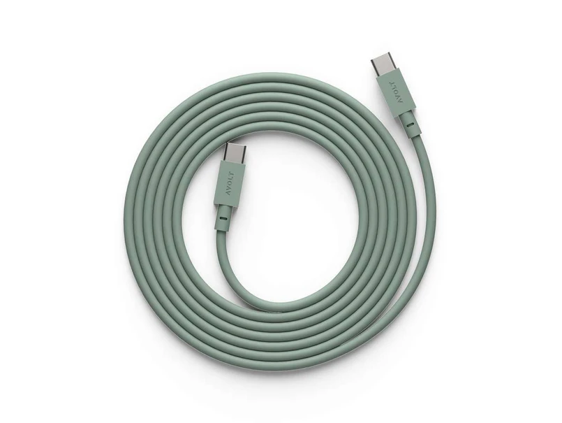 AVOLT - Cable 1 USB-C to USB-C 2m Oak Green