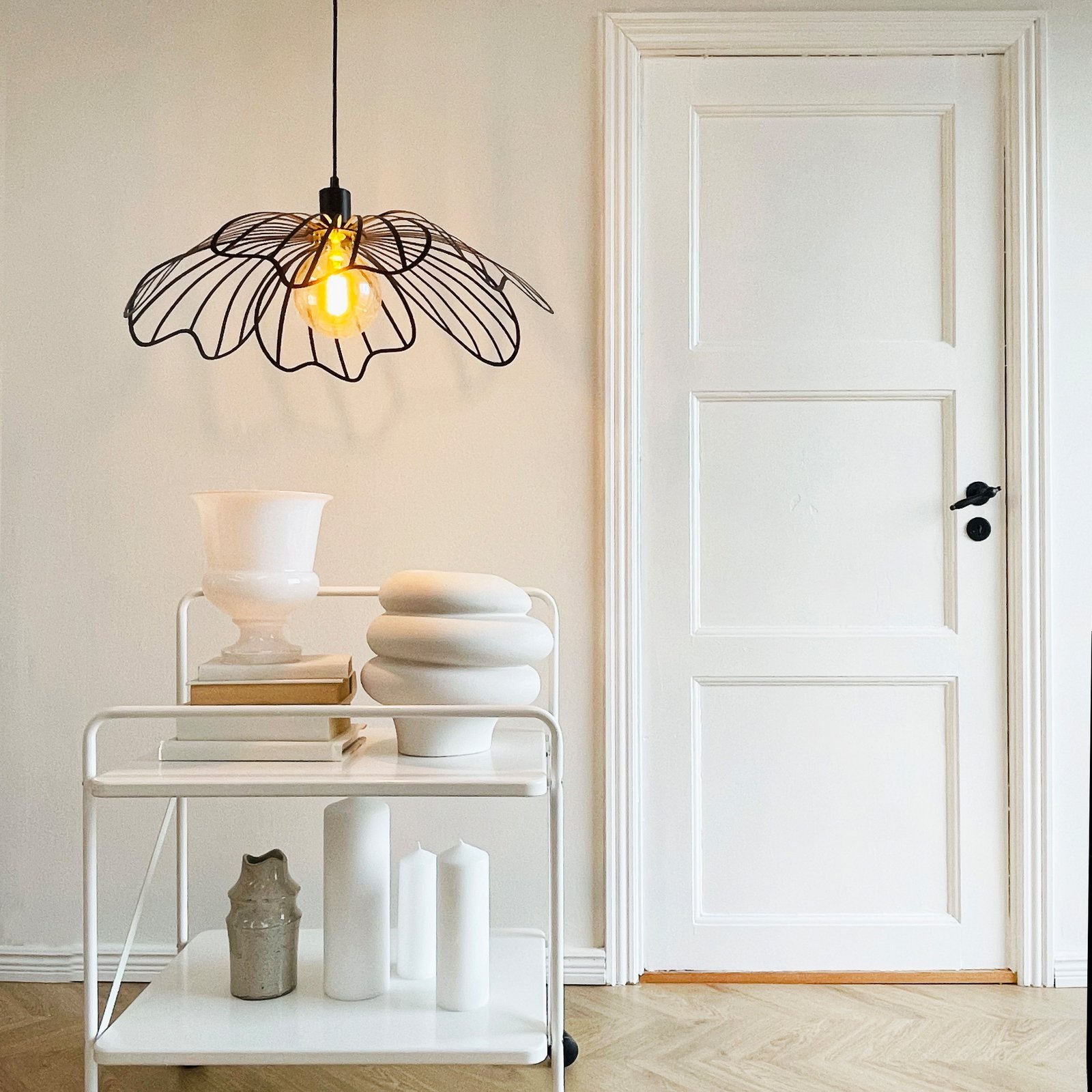 Dyberg Larsen BLUMEN hanging light, matt black, Ø 60 cm