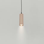 Suspension Ida, beige, à 1 lampe, Ø 10 cm, GU10