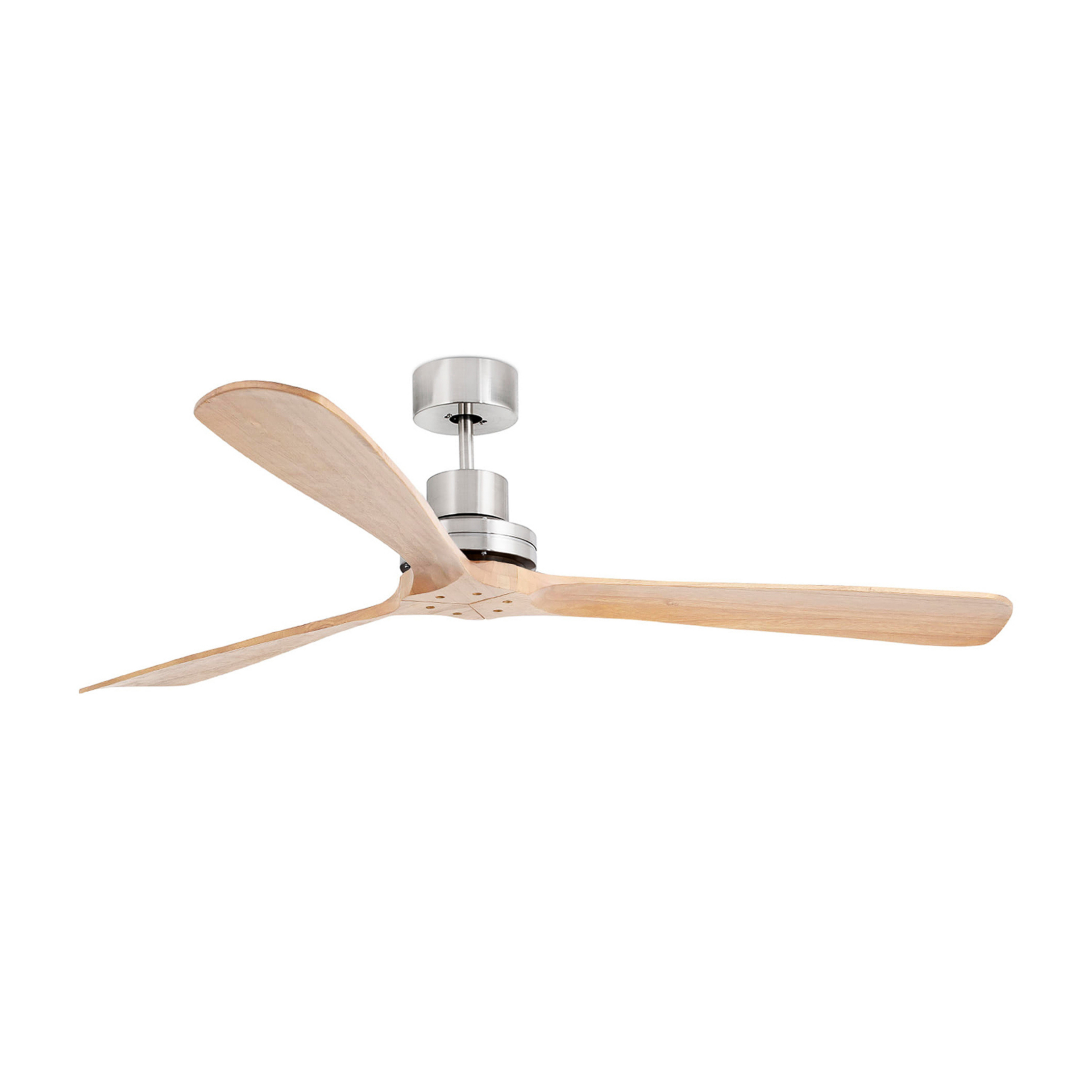 Lantau XL -katto tuuletin, Ø168 cm, mattanikkeli/mänty – Faro