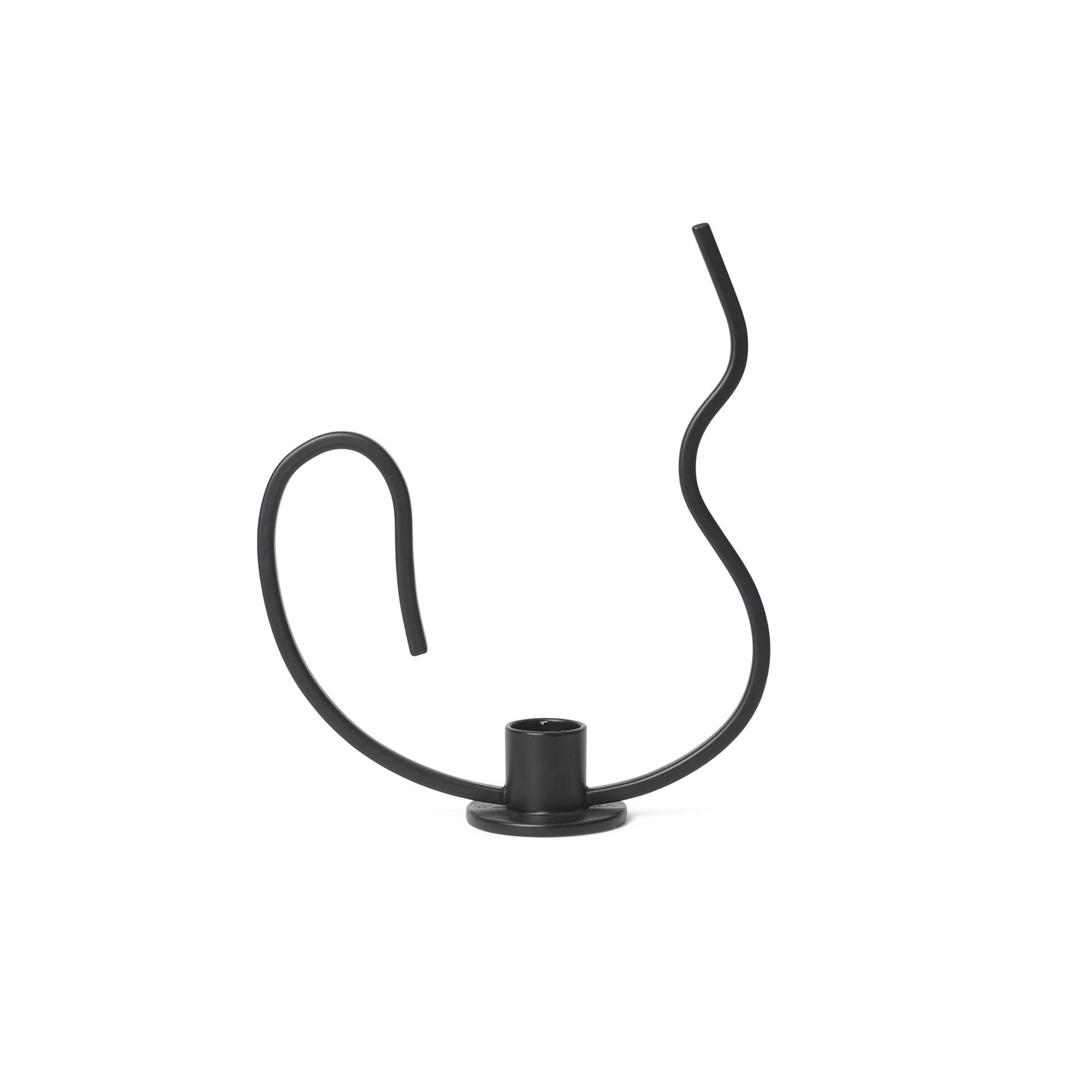 Valse Świecznik Low Black - Ferm Living