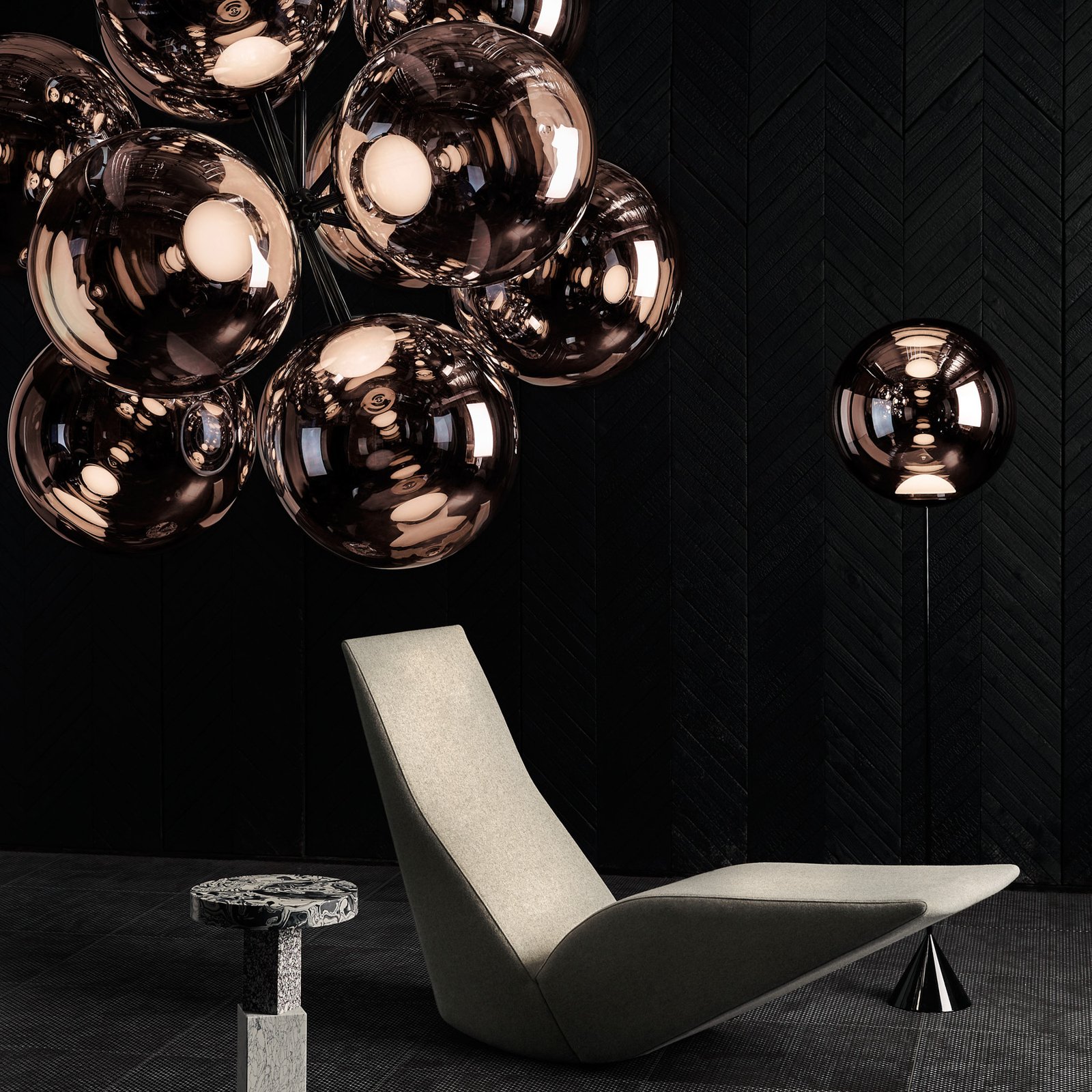Tom Dixon Globe Burst LED-Kronleuchter