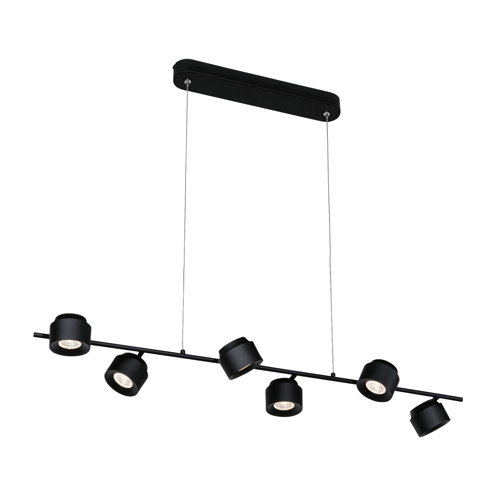 Puric Pane 6 Pendant 3-step Black - Paulmann