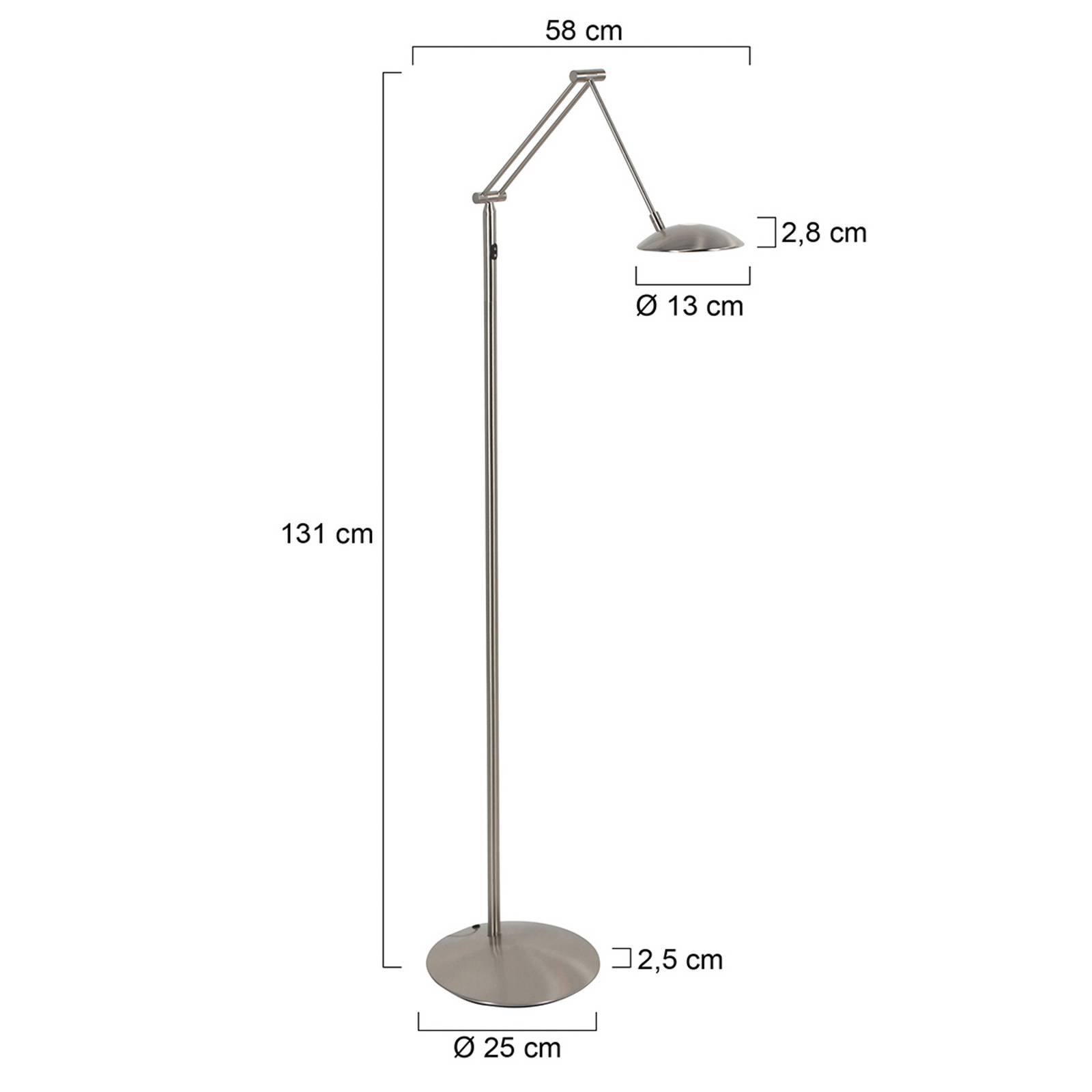 Lampa stojąca LED Daphne 2-punktowa, 1-punktowa, stalowa, CCT, pilot