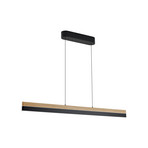 Holven Lampada LED a sospensione, legno, CCT, lunghezza 113 cm - Lucande
