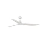 Outwood mennyezeti ventilátor, fehér, DC, csendes, Ø 150 cm, IP44