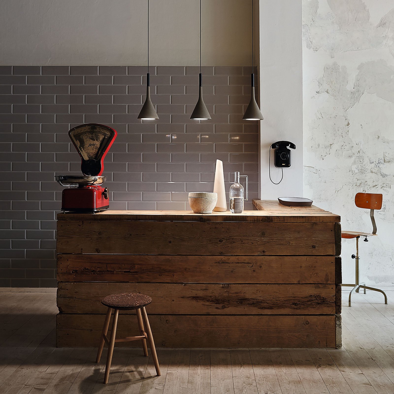 Aplomb Pendel Mini Grey - Foscarini