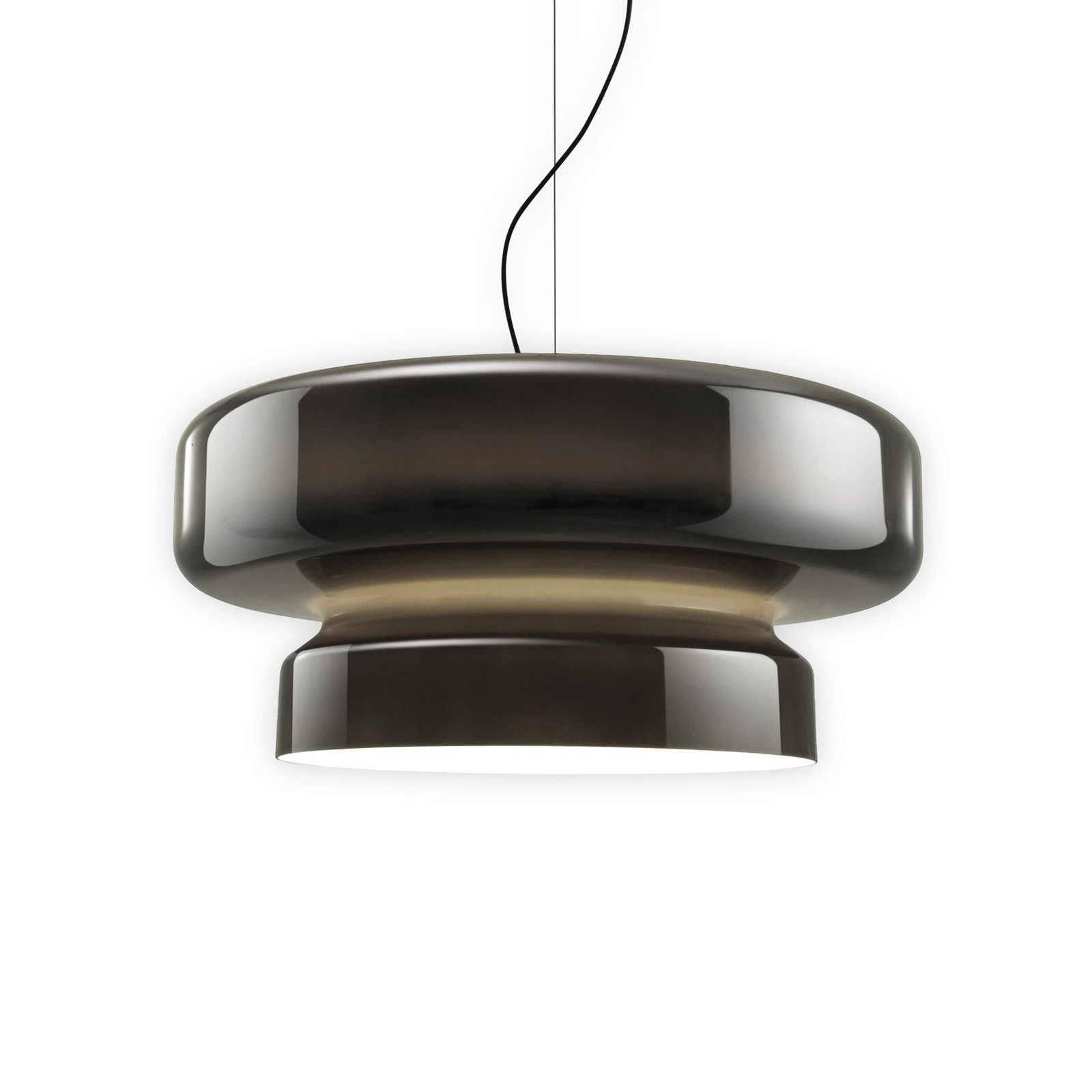 MARSET LED visilica Bohemia, Triac, dimno siva