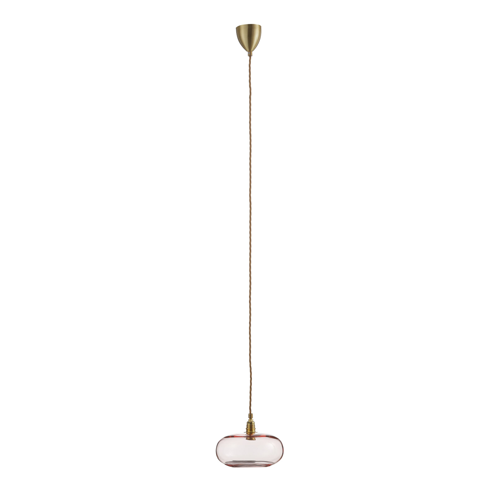 EBB & FLOW Horizon hanging lamp rose/gold Ø 21 cm