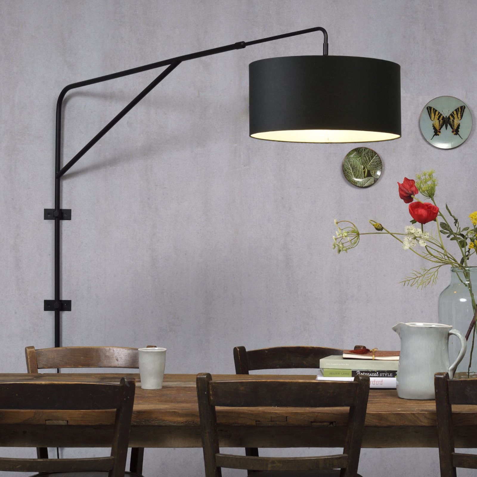 ITS ABOUT ROMI Brighton textil de perete negru Ø47cm - Camera de zi / sufragerie - modern - Metal